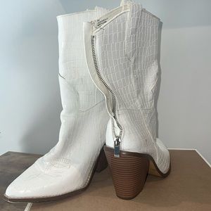 White cowboy boots